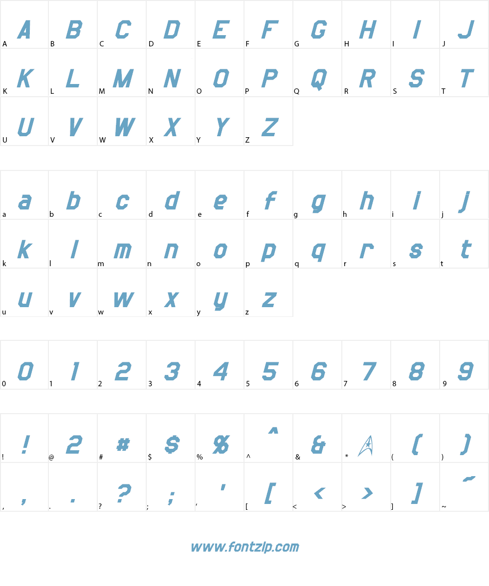 Jefferies Font Character